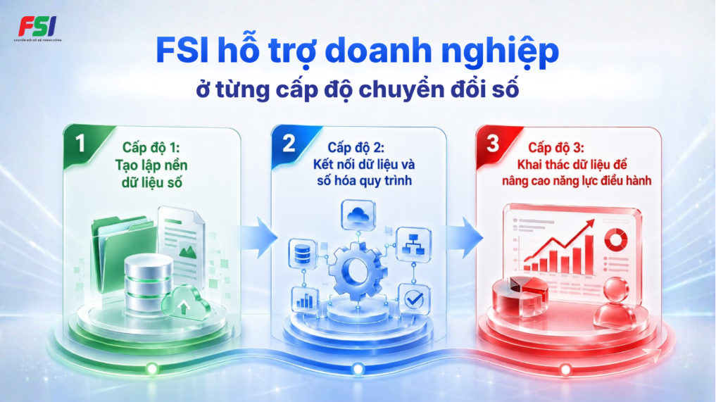 FSI hỗ trợ doanh nghiệp ở 3 cấp độ chuyển đổi số