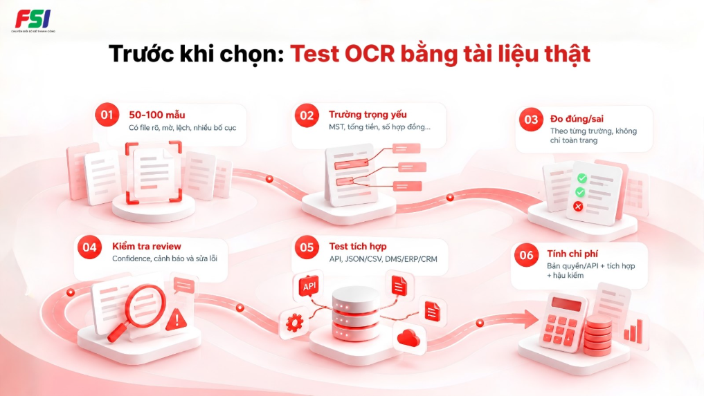 Checklist kiểm thử top 5 phần mềm OCR trước khi lựa chọn